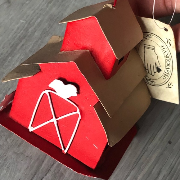 Handcrafted ornament. Tin barn - Picture 2 of 8